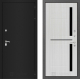 Входная металлическая Дверь Лабиринт (LABIRINT) Classic шагрень черная 02 Сандал белый в Кашире