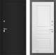 Входная металлическая Дверь Лабиринт (LABIRINT) Classic шагрень черная 03 Белый софт в Кашире