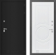 Дверь Лабиринт (LABIRINT) Classic шагрень черная 23 Белый софт в Кашире