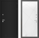 Входная металлическая Дверь Лабиринт (LABIRINT) Classic шагрень черная 24 Белый софт в Кашире