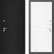 Дверь Лабиринт (LABIRINT) Classic шагрень черная 11 Белый софт в Кашире