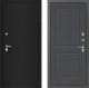 Входная металлическая Дверь Лабиринт (LABIRINT) Classic шагрень черная 11 Графит софт в Кашире