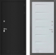 Входная металлическая Дверь Лабиринт (LABIRINT) Classic шагрень черная 14 Дуб кантри белый горизонтальный в Кашире