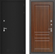 Входная металлическая Дверь Лабиринт (LABIRINT) Classic шагрень черная 03 Орех бренди в Кашире