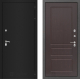 Входная металлическая Дверь Лабиринт (LABIRINT) Classic шагрень черная 03 Орех премиум в Кашире