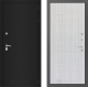 Входная металлическая Дверь Лабиринт (LABIRINT) Classic шагрень черная 06 Сандал белый в Кашире