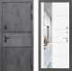 Входная металлическая Дверь Лабиринт (LABIRINT) Инфинити Зеркало 19 Белый софт в Кашире