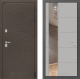 Входная металлическая Дверь Лабиринт (LABIRINT) Смоки Зеркало 19 Грей софт в Кашире