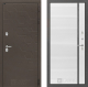 Входная металлическая Дверь Лабиринт (LABIRINT) Смоки 22 Белый софт в Кашире