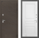 Входная металлическая Дверь Лабиринт (LABIRINT) Смоки 03 Белый софт в Кашире