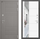 Входная металлическая Дверь Лабиринт (LABIRINT) Формо Зеркало 19 Белый софт в Кашире