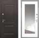 Входная металлическая Дверь Интекрон (INTECRON) Кампо ФЛЗ-120-М Зеркало Белый матовый в Кашире