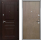 Входная металлическая Дверь Интекрон (INTECRON) Брайтон Тиковое Дерево Гладкая шпон Венге коричневый в Кашире