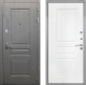 Входная металлическая Дверь Интекрон (INTECRON) Брайтон Графит ФЛ-243 Белый матовый в Кашире