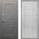 Входная металлическая Дверь Интекрон (INTECRON) Брайтон Графит ФЛ-39 Сандал белый в Кашире