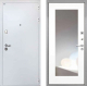 Дверь Интекрон (INTECRON) Колизей White ФЛЗ-120-М Зеркало Белый матовый в Кашире