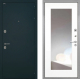 Входная металлическая Дверь Интекрон (INTECRON) Греция ФЛЗ-120-М Зеркало Белый матовый в Кашире