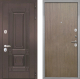 Входная металлическая Дверь Интекрон (INTECRON) Италия Гладкая шпон Венге коричневый в Кашире