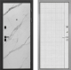 Входная металлическая Дверь Интекрон (INTECRON) Профит Black Мрамор Арктик В-07 с молдингом Лофт белый в Кашире