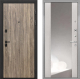 Входная металлическая Дверь Интекрон (INTECRON) Профит Black Дуб Турин ФЛЗ-516 Зеркало Сосна белая в Кашире