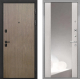 Входная металлическая Дверь Интекрон (INTECRON) Профит Black Венге Коричневый ФЛЗ-516 Зеркало Сосна белая в Кашире