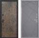 Входная металлическая Дверь Интекрон (INTECRON) Профит Black Гранж Лучи-М Графит софт в Кашире