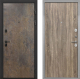Входная металлическая Дверь Интекрон (INTECRON) Профит Black Гранж Гладкая Дуб турин в Кашире
