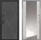 Входная металлическая Дверь Интекрон (INTECRON) Профит Black Гранит Лава Оникс ФЛЗ-516 Зеркало Сосна белая в Кашире