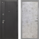 Входная металлическая Дверь Интекрон (INTECRON) Олимпия Black 4К Гладкая Мрамор светлый в Кашире