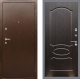 Входная металлическая Дверь Рекс (REX) 1А Медный Антик FL-128 Венге светлый в Кашире
