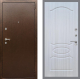 Входная металлическая Дверь Рекс (REX) 1А Медный Антик FL-128 Сандал белый в Кашире