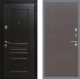 Входная металлическая Дверь Рекс (REX) Премиум-Н GL венге поперечный в Кашире
