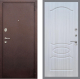 Входная металлическая Дверь Рекс (REX) 2 Медный Антик FL-128 Сандал белый в Кашире