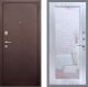 Дверь Рекс (REX) 2 Медный Антик Зеркало Пастораль Сандал белый в Кашире