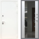 Входная металлическая Дверь Рекс (REX) 5 Белая Шагрень СБ-16 Зеркало Белый ясень в Кашире
