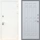 Входная металлическая Дверь Рекс (REX) 5 Белая Шагрень FL-33 Белый ясень в Кашире