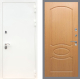 Входная металлическая Дверь Рекс (REX) 5 Белая Шагрень FL-128 Дуб в Кашире