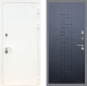 Входная металлическая Дверь Рекс (REX) 5 Белая Шагрень FL-289 Ясень черный в Кашире