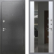 Входная металлическая Дверь Рекс (REX) 2А Серебро Антик СБ-16 Зеркало Белый ясень в Кашире