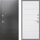 Входная металлическая Дверь Рекс (REX) 2А Серебро Антик Сити Белый ясень в Кашире