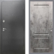 Входная металлическая Дверь Рекс (REX) 2А Серебро Антик FL-117 Бетон темный в Кашире