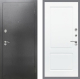 Входная металлическая Дверь Рекс (REX) 2А Серебро Антик FL-117 Силк Сноу в Кашире