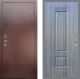 Входная металлическая Дверь Рекс (REX) 1 FL-2 Сандал грей в Кашире