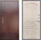 Входная металлическая Дверь Рекс (REX) 1 FL-128 Беленый дуб в Кашире