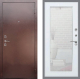 Входная металлическая Дверь Рекс (REX) 1 Зеркало Пастораль Белый ясень в Кашире