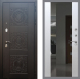 Входная металлическая Дверь Рекс (REX) 10 СБ-16 Зеркало Белый ясень в Кашире