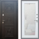 Входная металлическая Дверь Рекс (REX) 10 Зеркало Пастораль Белый ясень в Кашире