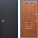 Входная металлическая Дверь Рекс (REX) 1A Черный Муар FL-128 Морёная берёза в Кашире