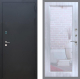 Входная металлическая Дверь Рекс (REX) 1A Черный Муар Зеркало Пастораль Сандал белый в Кашире