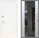 Входная металлическая Дверь Рекс (REX) 1А Белая шагрень СБ-16 Зеркало Белый ясень в Кашире